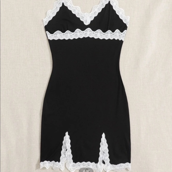 SHEIN Dresses & Skirts - Brand new lace trim cami dress size S